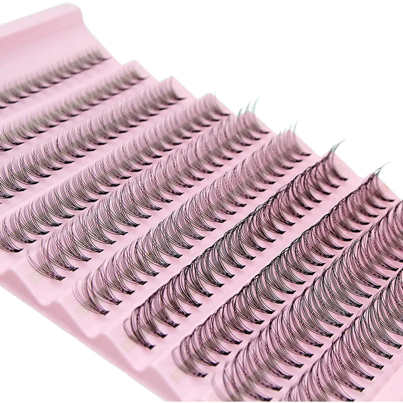 200pcs Natural Style Eyelash Clusters Mix 8-16mm Volume Mink Lash Extensions
