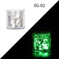 Glow in the Dark Pigment Powder for Nail Decoration Long-lasting Fluorescent Glitter