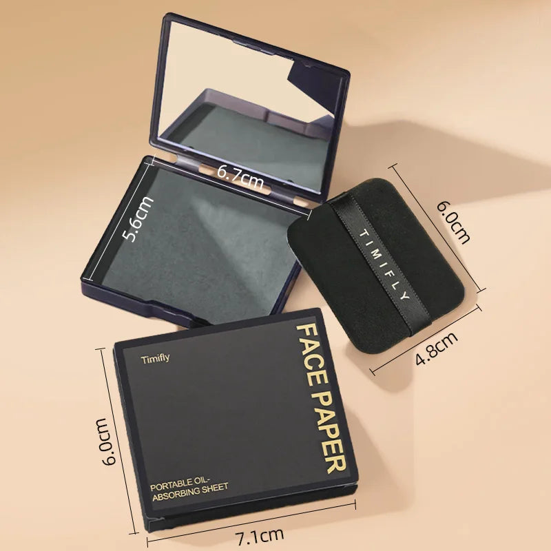 100 Sheets Oil Blotting Paper for Face Oil Control Refillable Facial Tissues