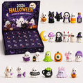 Halloween Advent Calendar with Spooky Acrylic Ornaments - 24 Days Countdown Gift Set