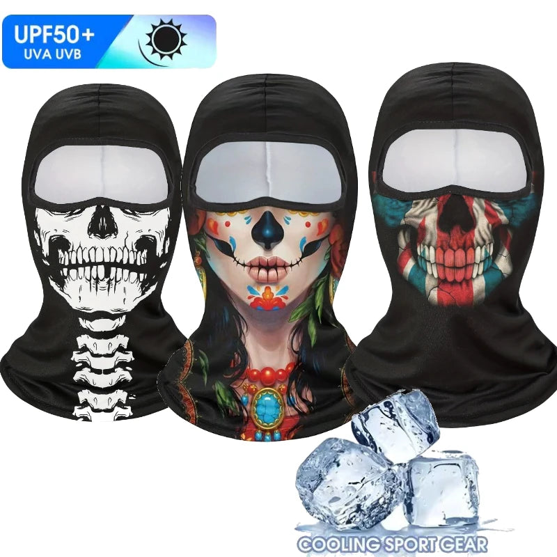 Unisex Breathable Windproof Full Face Mask for Halloween UV Sun Dust Protection