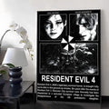 Resident Evil 4 Game Poster Oil Painting Canvas Wall Art Home Decor