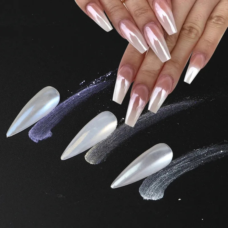 Colorful Mirror Aurora Chrome Nail Powder Set for Holographic & Gradient Art