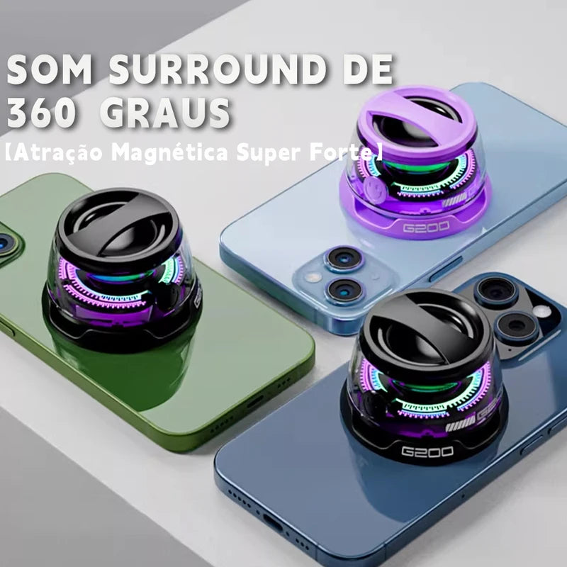 Mini Bluetooth Speaker with RGB LED Lights Waterproof Portable Compact Sound Box