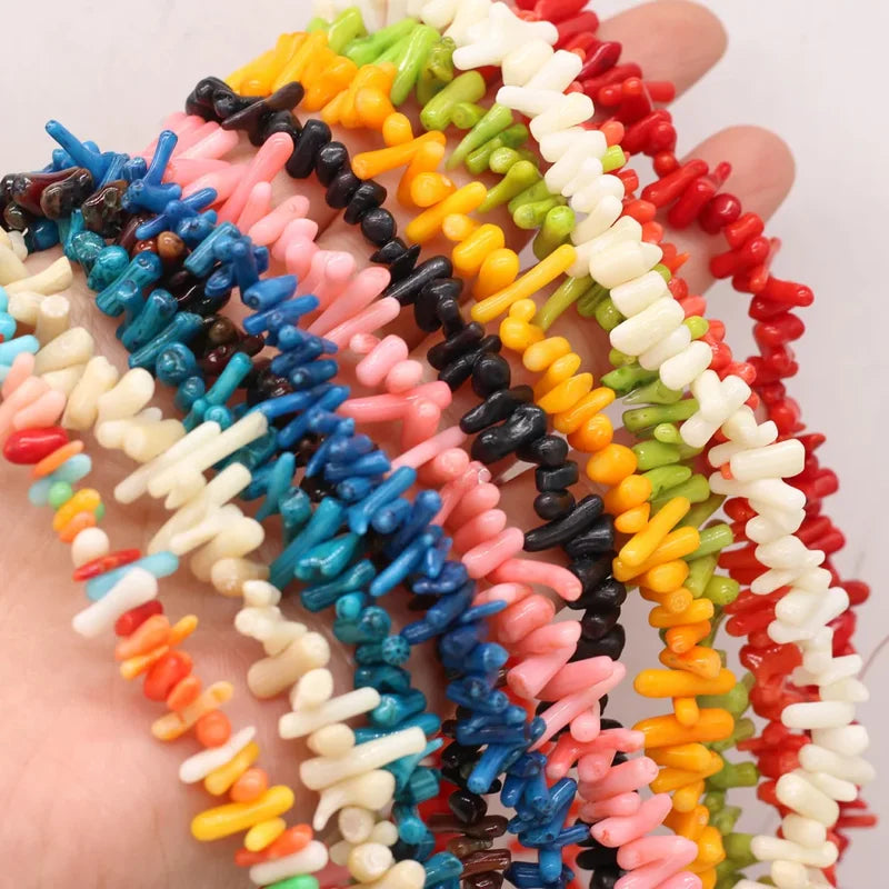 Natural Stone Coral Beads for Jewelry Making Irregular Shape Loose Beads DIY Necklace Bracelet Crafting
