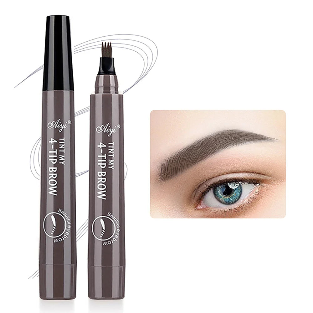 Waterproof Microblading Eyebrow Pencil Set - Natural Long-Lasting Finish, 5 Colors