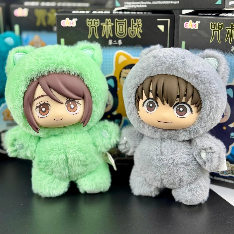 Jujutsu Kaisen Plush Blind Box Mini Vinyl Figures with Cat-Ear Collectible Set