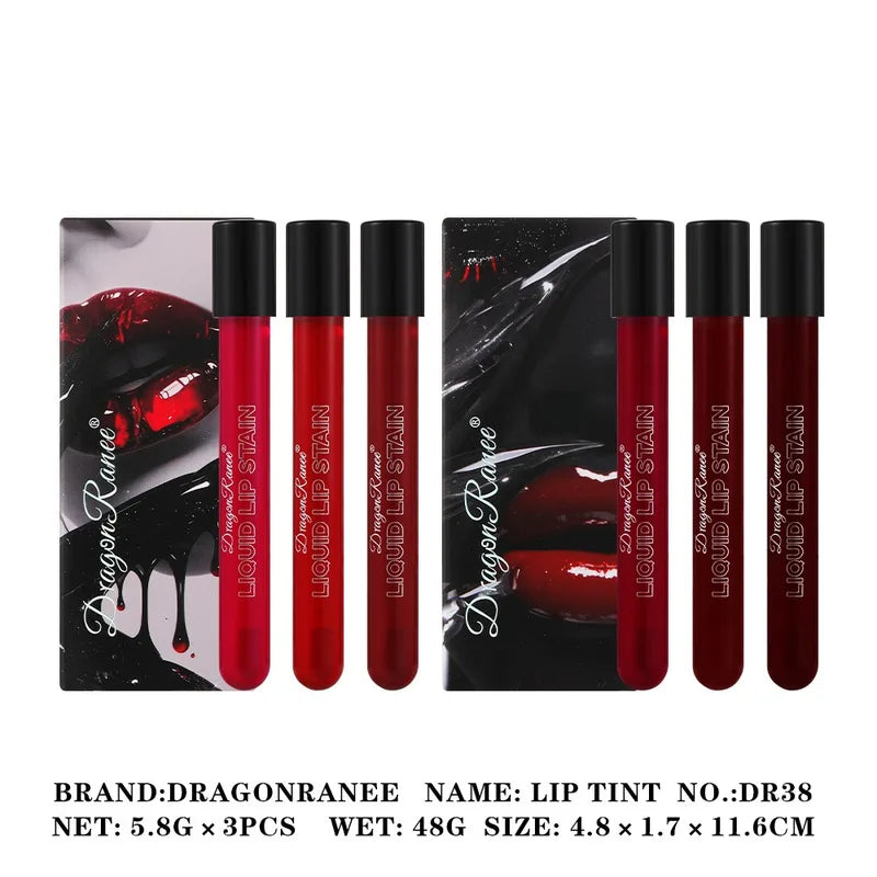 3-Piece Jelly Mirror Plasma Lip Gloss Set - Long Lasting Water-Based Moisturizing Lip Tints
