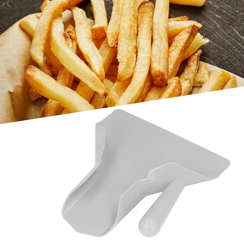 Food Grade French Fries Scoop with Non-Slip Handle - Kitchen Utensil for Chips & Popcorn