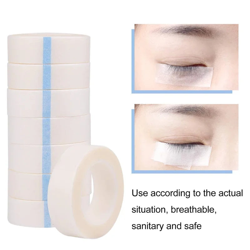 Breathable Micropore Lash Tape Under Eye Tapes for Eyelash Extensions - Medical Fabric Adhesive Strips