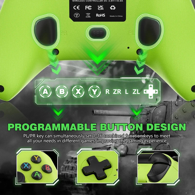 Wireless Game Controller for Xbox Series X/S, PC, iOS, Android with Gyro & Turbo