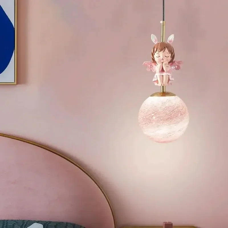 Modern LED Pendant Light for Bedroom Living Room Kids Room Home Decor Moon Planet Design