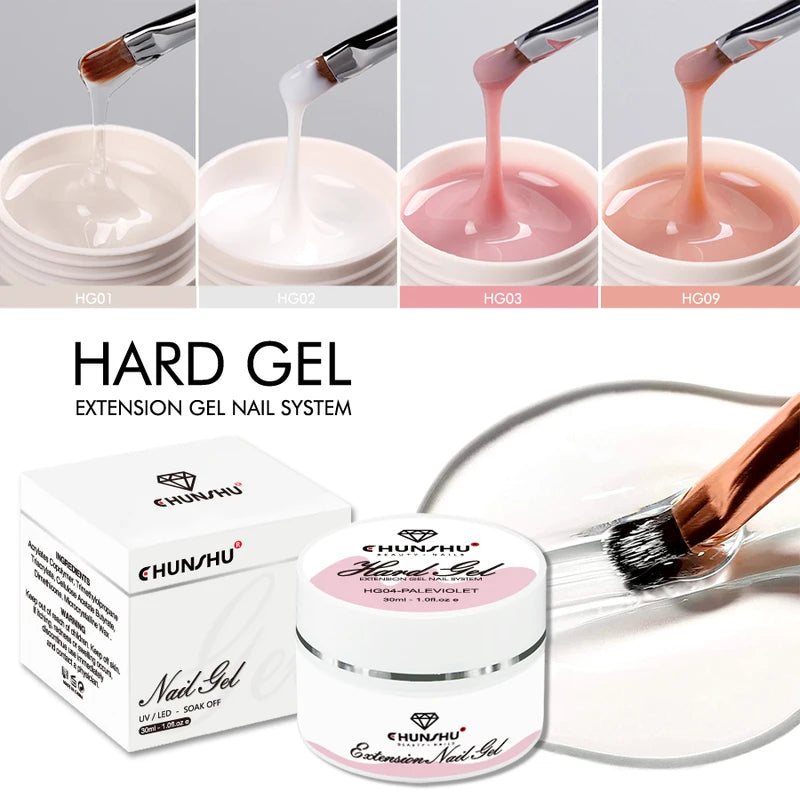 30ML Milky White Nail Extension Gel Self-Leveling Builder for Manicure