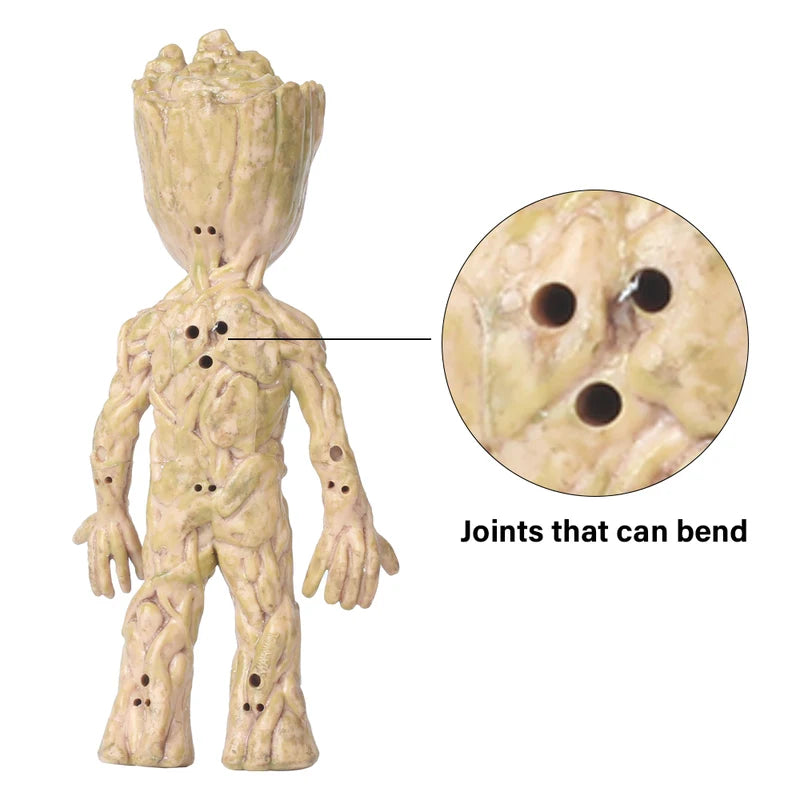 Mini Anime Groot Figurine - Desktop Decor Tree Model, Home Accessories Gift