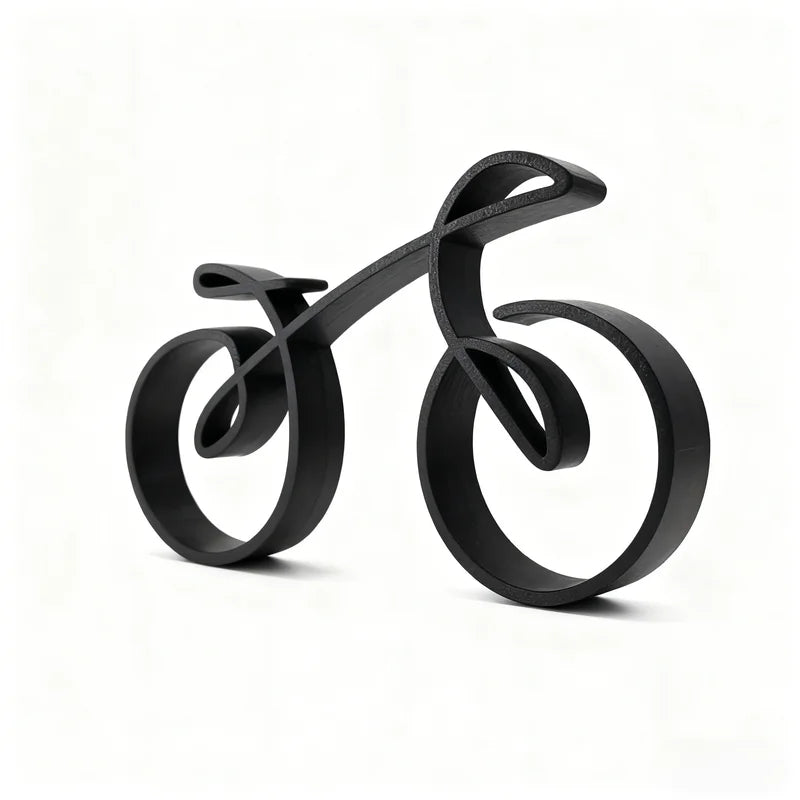 Minimalist 3D Printed Bicycle Sculpture for Desk Decor and Gift