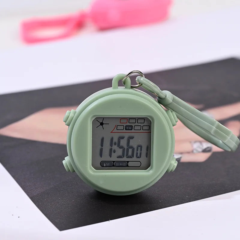 Mini Electronic Watch Night Light Alarm Clock for Backpack, Student Use