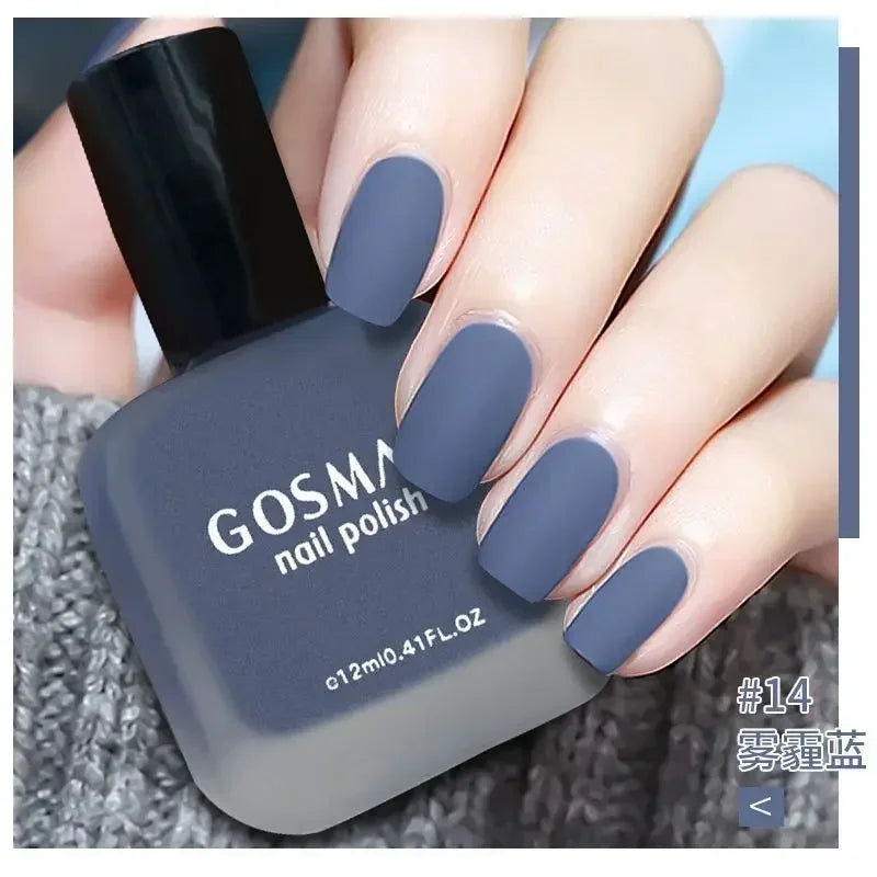 12ml Quick Dry Semi-Permanent Nail Gel Polish - Long Lasting Matte Finish, Manicure Tools