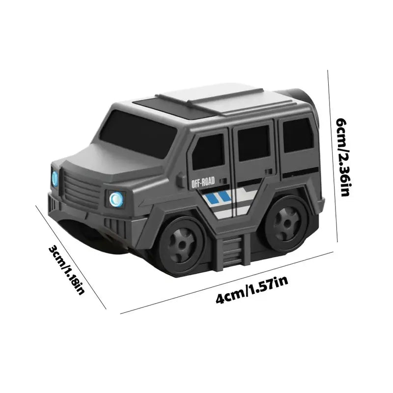 Magnetic Electric Car Toy for Magnetic Track Sets - Off-Road High-Speed Vehicle