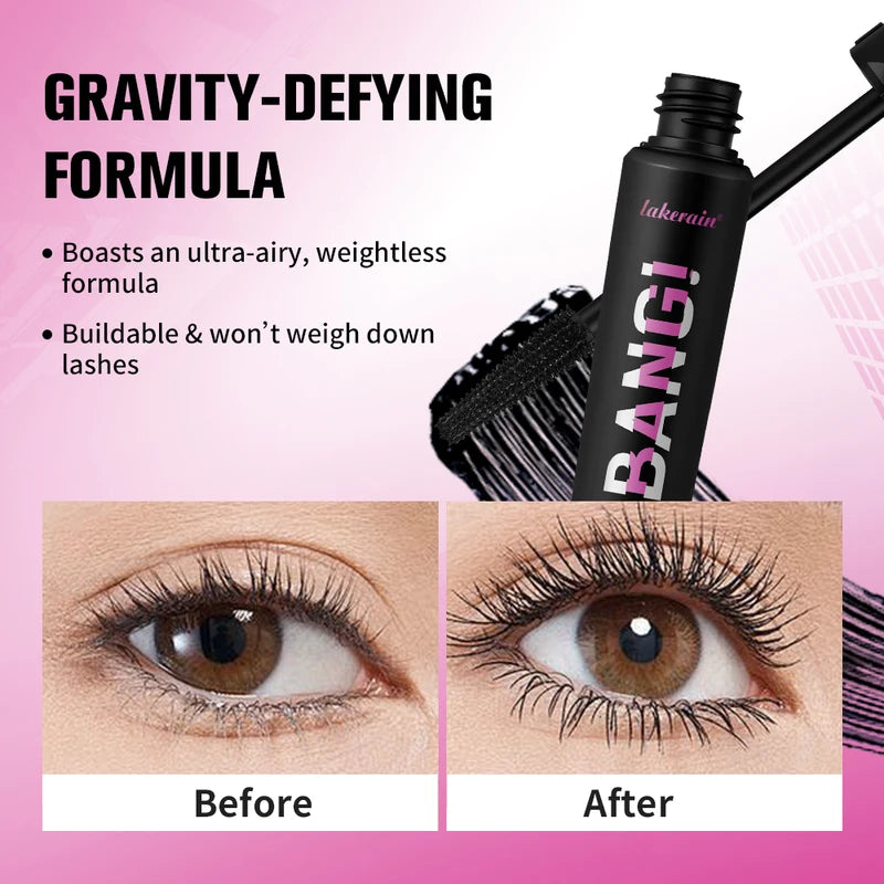 Long-Lasting Waterproof Volumizing Mascara with 36-Hour Curl & Thickening Brush