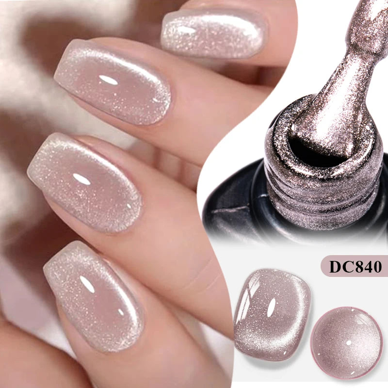 Holographic Magnetic Gel Nail Polish - Semi-Permanent UV Soak Off Varnish
