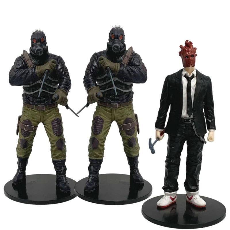 Anime Action Figure 20cm Kaiman Lizard Mask PVC Collectible Toy Desktop Ornament