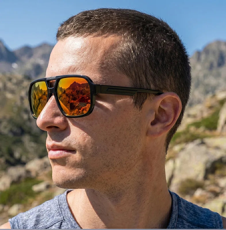 Polarized Pilot Sunglasses Men Women Retro Square UV400 Driving Outdoor