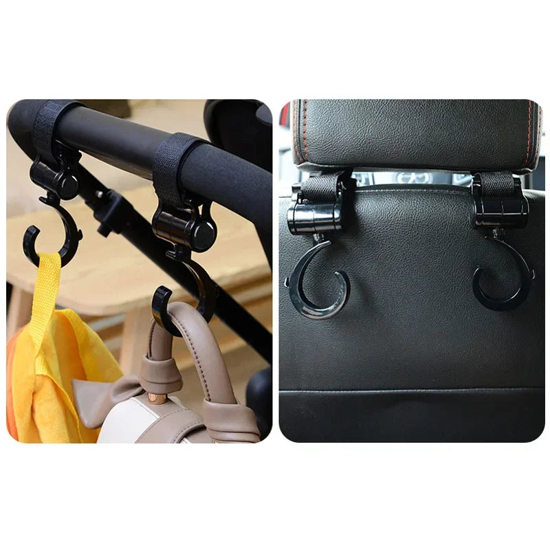 2PCS Baby Stroller Hooks - Universal Multi-Purpose Shopping Prop Hangers