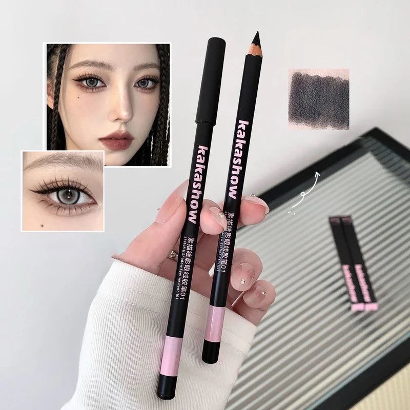 Long-Lasting Waterproof Matte Eyeliner Pencil - Smudge-Proof Eye Makeup