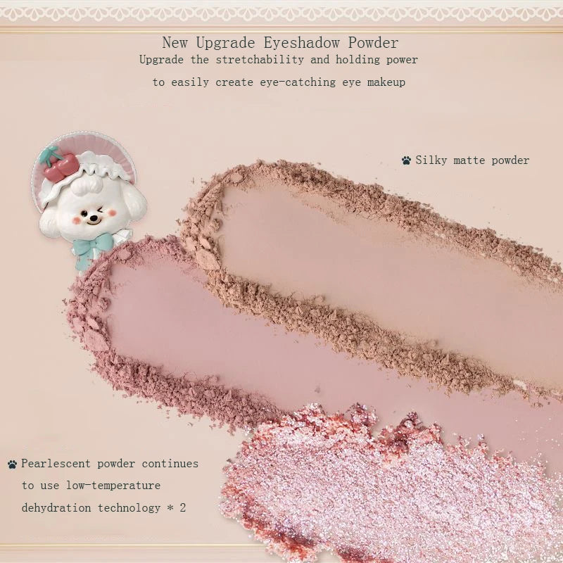 Vegan Glitter Eyeshadow Palette 8 Colors Matte & Shimmer Eye Makeup Set