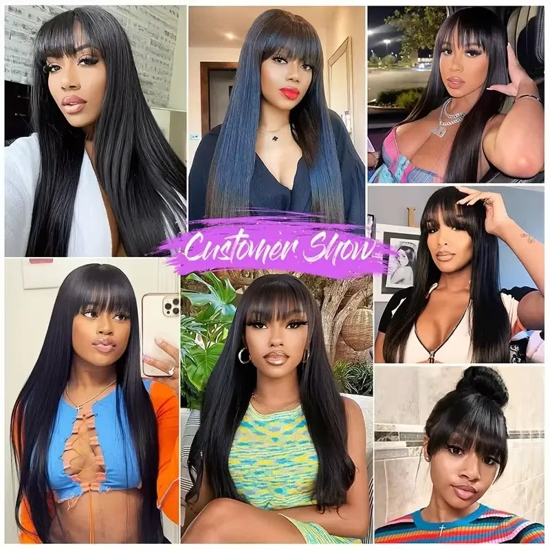 Human Hair Wig 26-30 Inch Bone Straight Brazilian HD Lace Frontal 200% Density