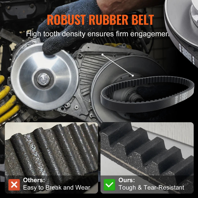 Go-Kart Torque Converter Kit for Small Engines 2-8 HP Replacement Clutch Drive Belt