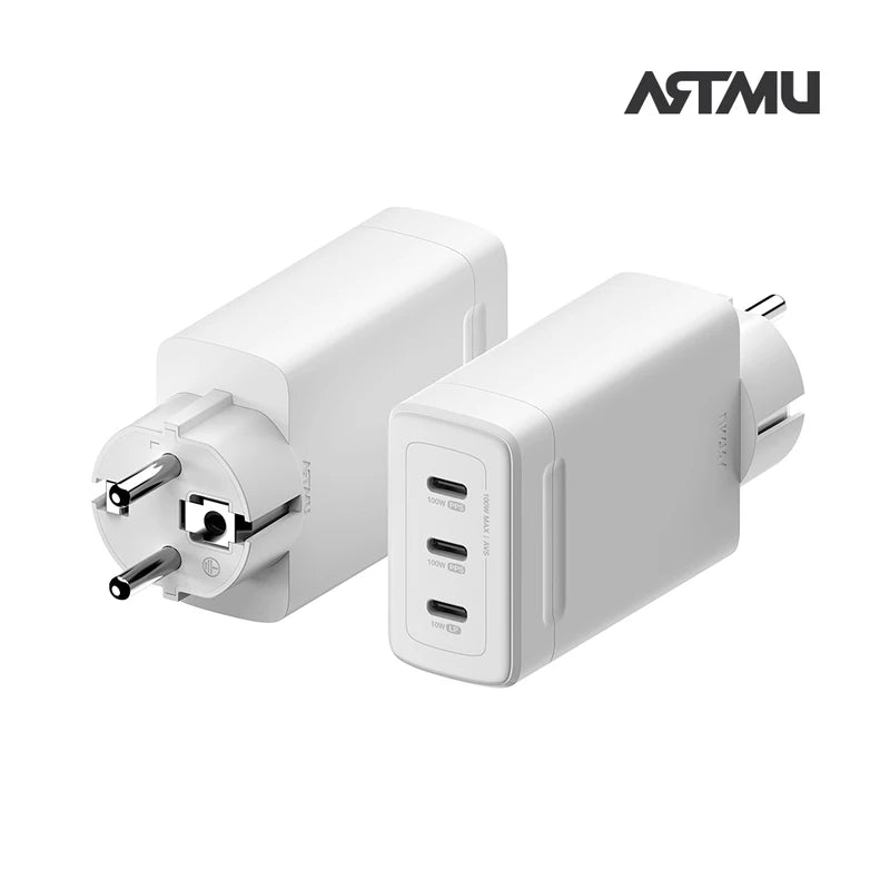 100W GaN Fast Charger with Multiple Ports, Universal USB-C Power Adapter