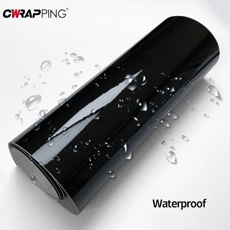 Glossy Vinyl Car Wrap Film - Self-Adhesive Bubble-Free Auto Decal Wrap