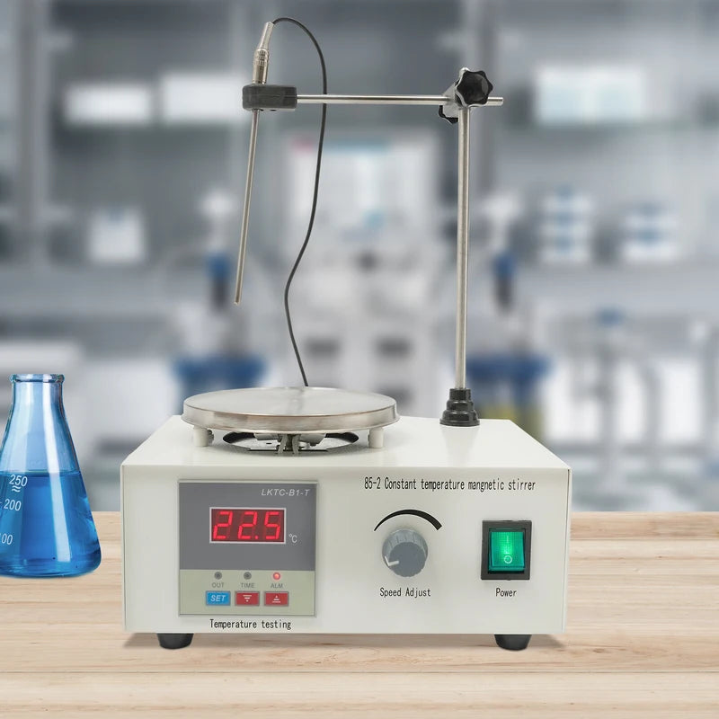 Magnetic Stirrer with Digital Temperature Control & Stepless Speed for Liquid Mixing