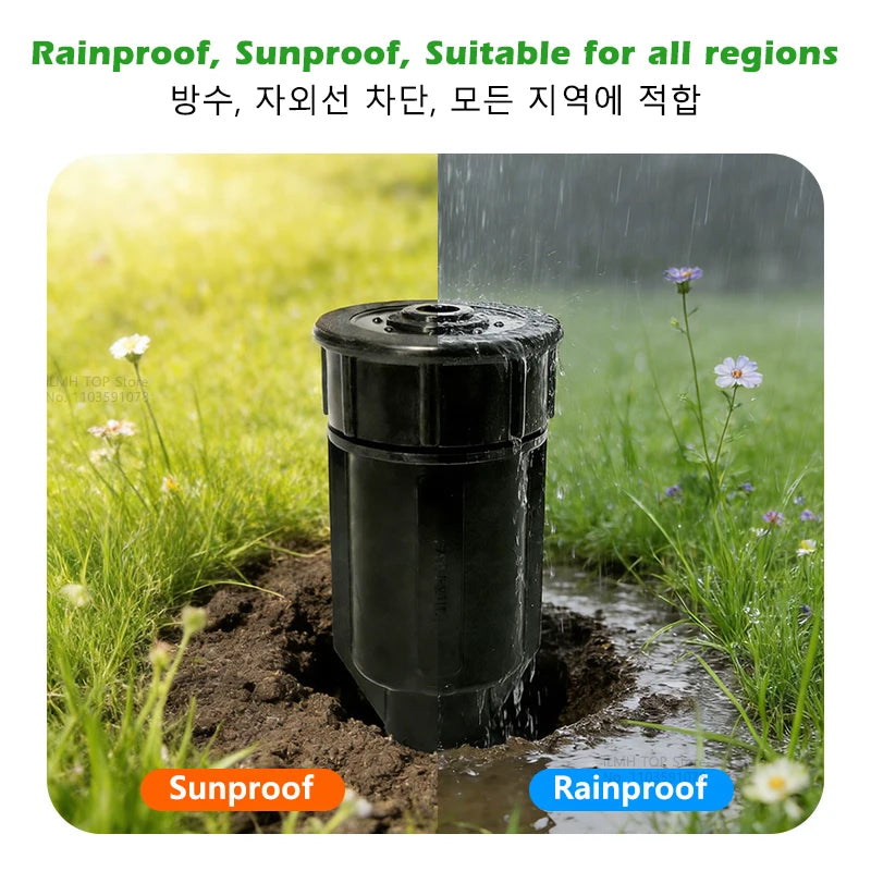 Outdoor Hidden Key Safe Box - Waterproof Garden Fake Sprinkler Hider