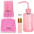 Eyelash Extension Cleaning Kit 4-in-1 Lash Shampoo Brush Foam Bottle Set