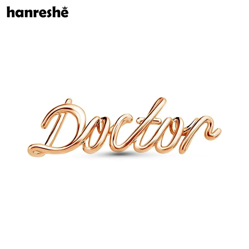 Medical Jewelry Brooch Pins for Doctor Nurse - Creative Letter Lapel Badge Gift