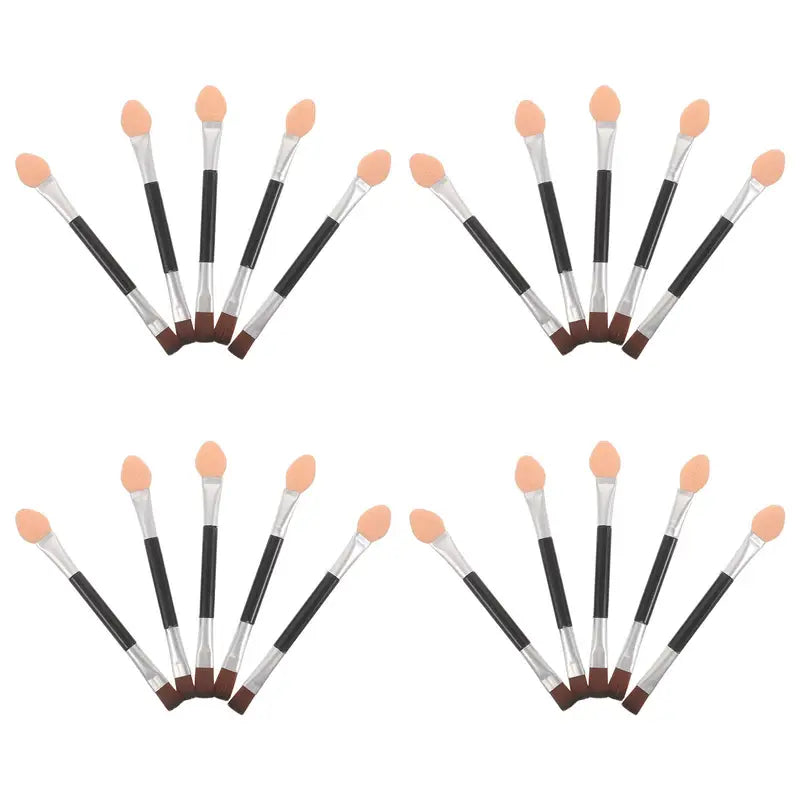 Double-Ended Eyeshadow Brush Set - Soft Bristles for Precise Makeup Application