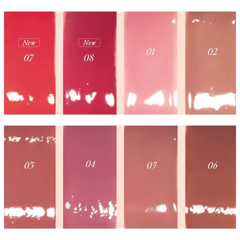 Lip Gloss Set with 14 Vibrant Shades - High-Shine, Nourishing, Korean Cosmetic