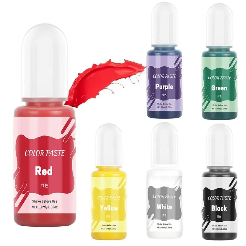 High Concentration Water-Based Color Paste for Resin & Gypsum - 10ml