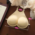 Realistic F Cup Fake Breast Forms for Crossdressing Cosplay Halloween