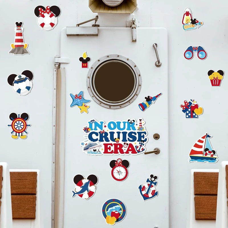 Nautical Cruise Ship Door Magnets 17-Piece Summer Party Decorations