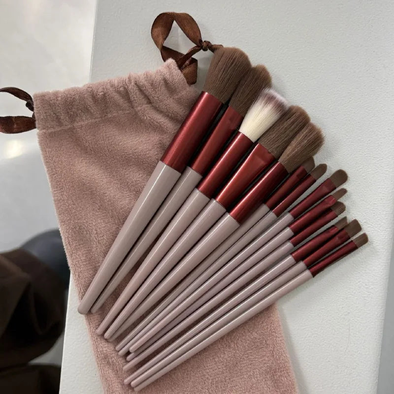 Professional Makeup Brush Set - Soft Fluffy Cosmetic Brushes for Face & Beauty - 13 Pieces