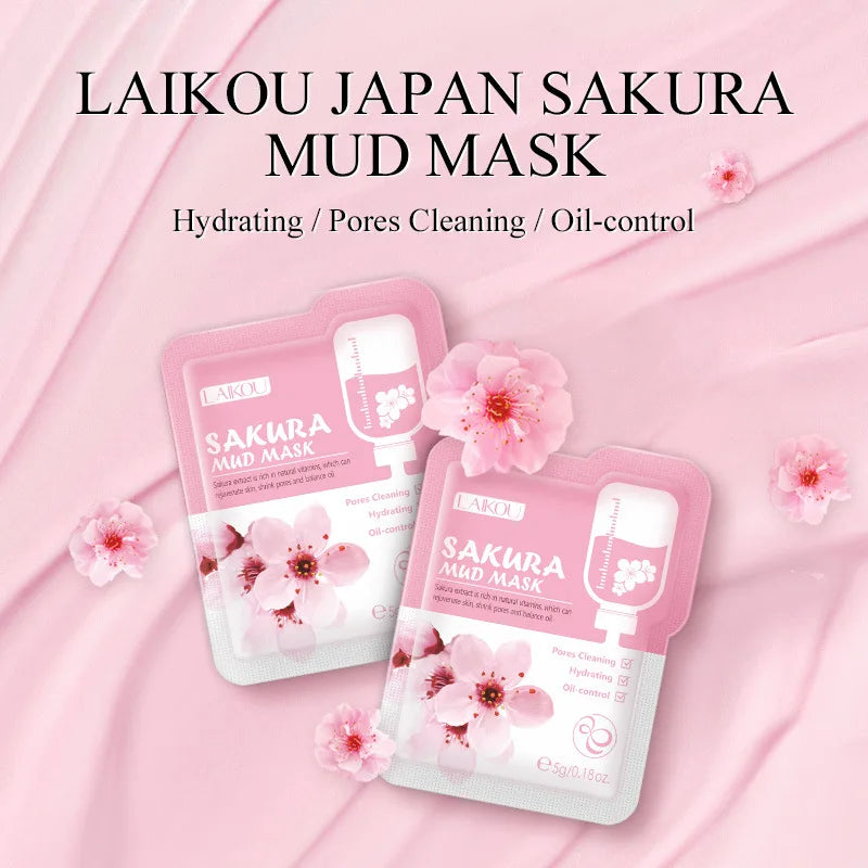 7pcs Deep Cleansing Mud Face Mask for Blackheads Oil Control & Moisturizing