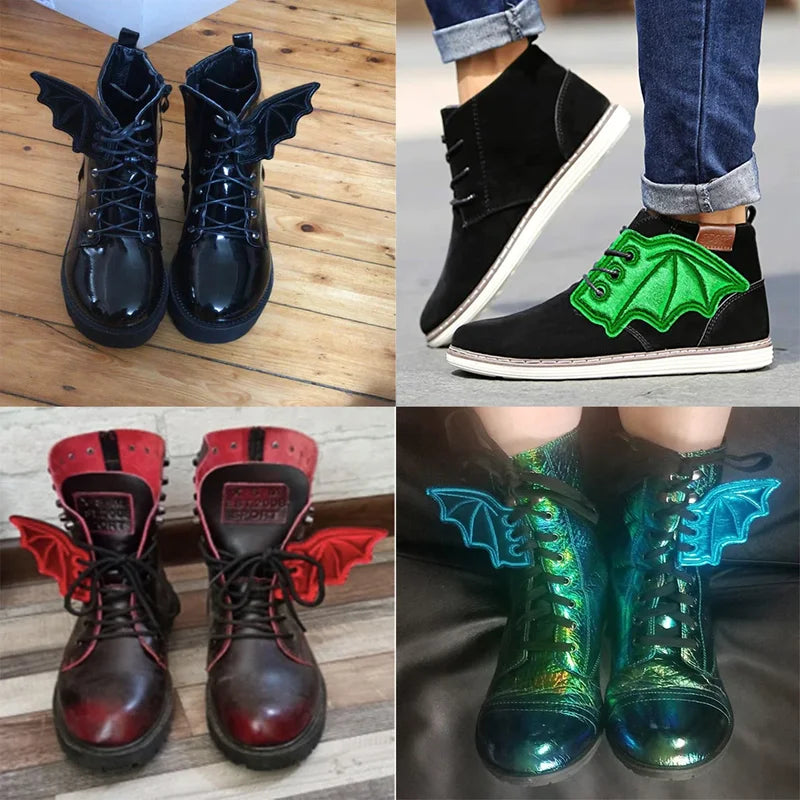 Halloween Bat Wings Shoe Charms DIY Accessories for Sneakers and Boots