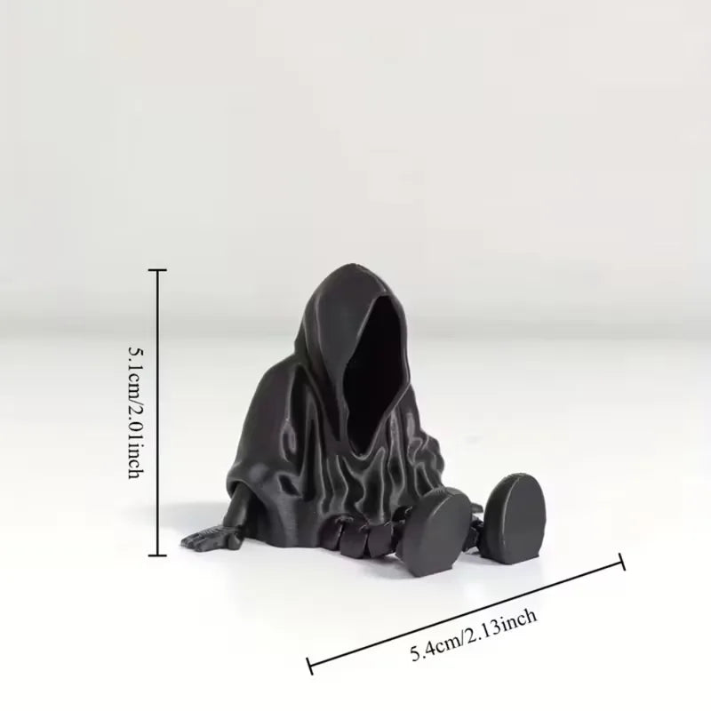 Faceless Ghost Halloween Statue Ornament - 3D Printed Gothic Death Decor
