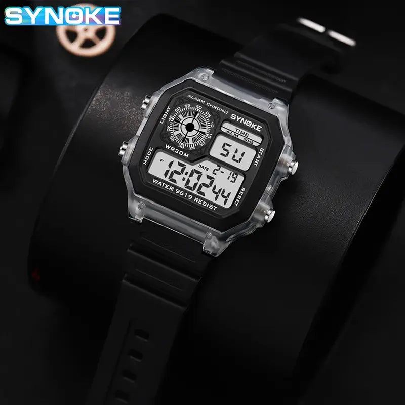Digital Sports Watch Men Waterproof Luminous Chrono Outdoor Wristwatch
