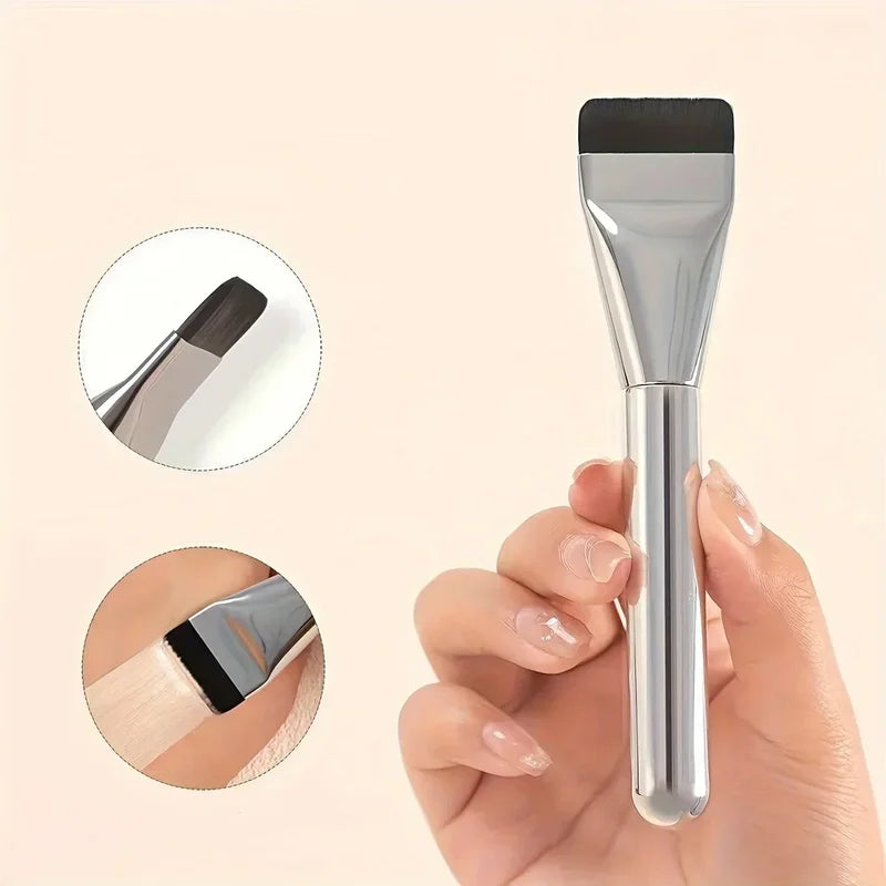 Flat Foundation Brush Set - Korean Makeup Spatula for Liquid Face Makeup