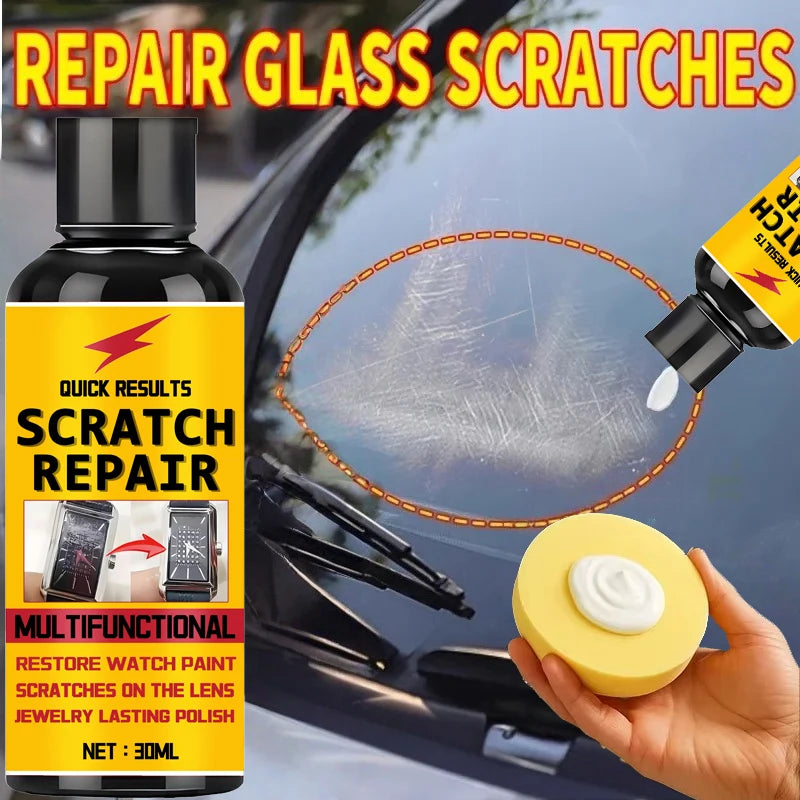 Glass Scratch Repair Wax - Car Window Deep Scratch Remover & Protective Coating
