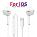 Wired Earphones for iPhone 17 16 15 Max 14 13 12 11 USB-C Lightning 3.5mm